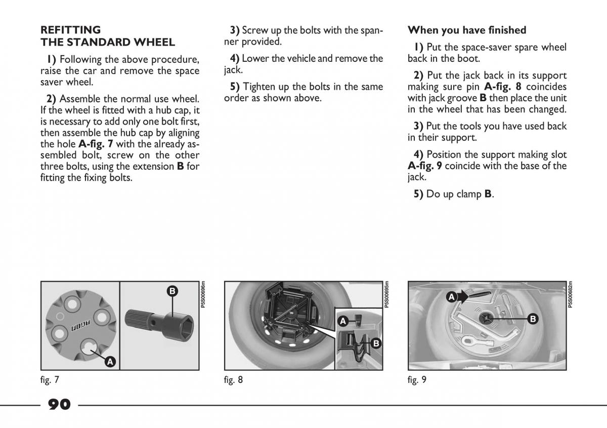 Fiat Barchetta owners manual / page 91