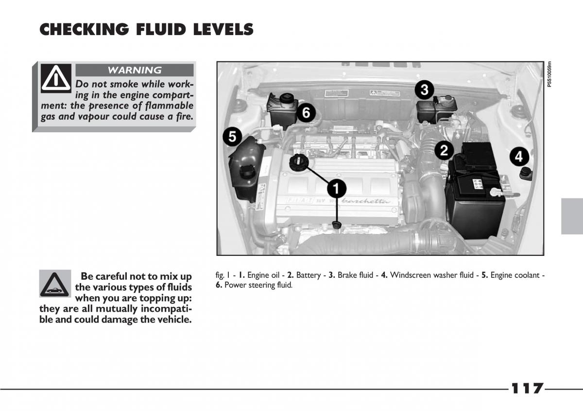 Fiat Barchetta owners manual / page 118