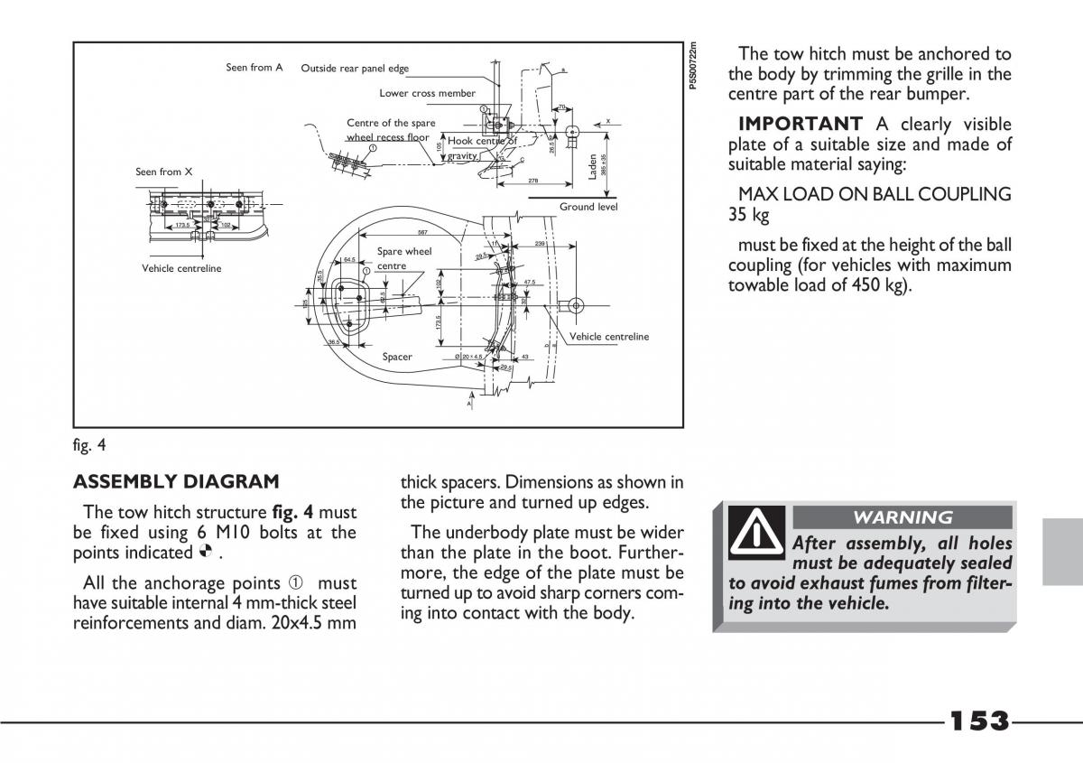 Fiat Barchetta owners manual / page 154