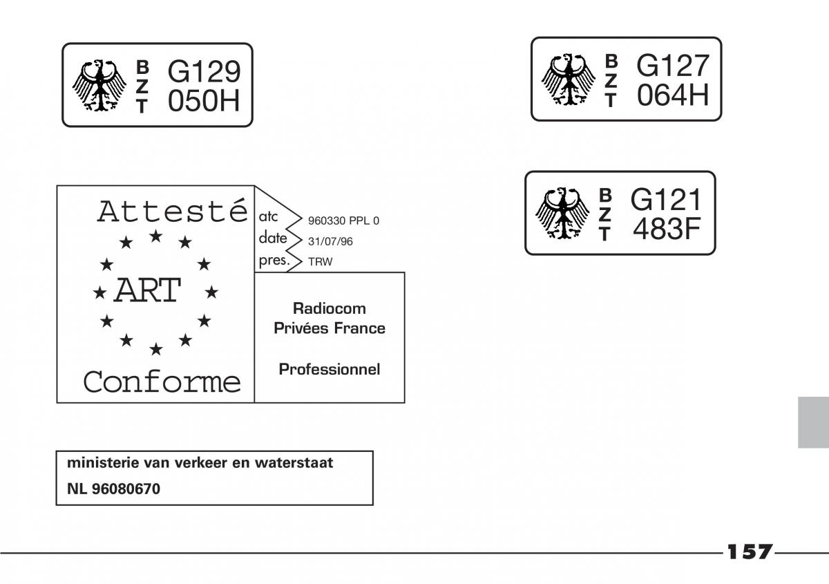 Fiat Barchetta owners manual / page 158