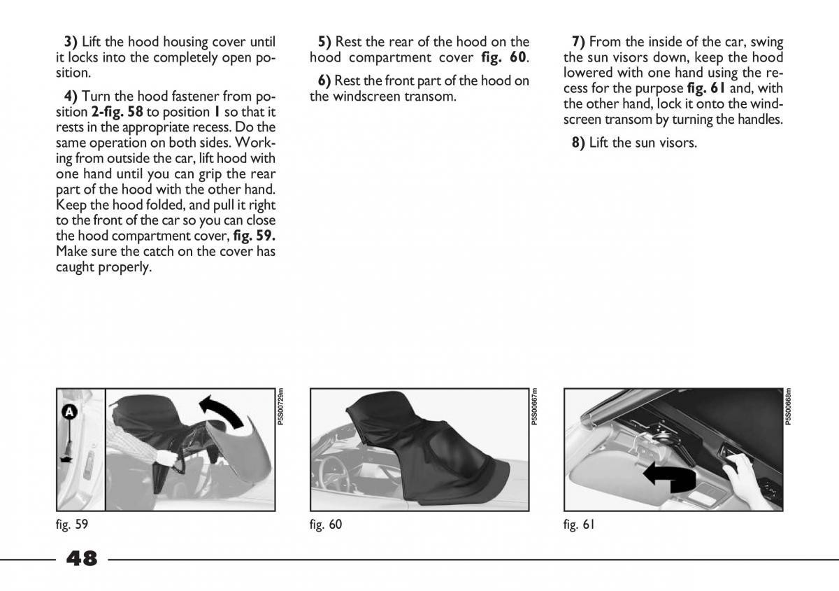 Fiat Barchetta owners manual / page 49