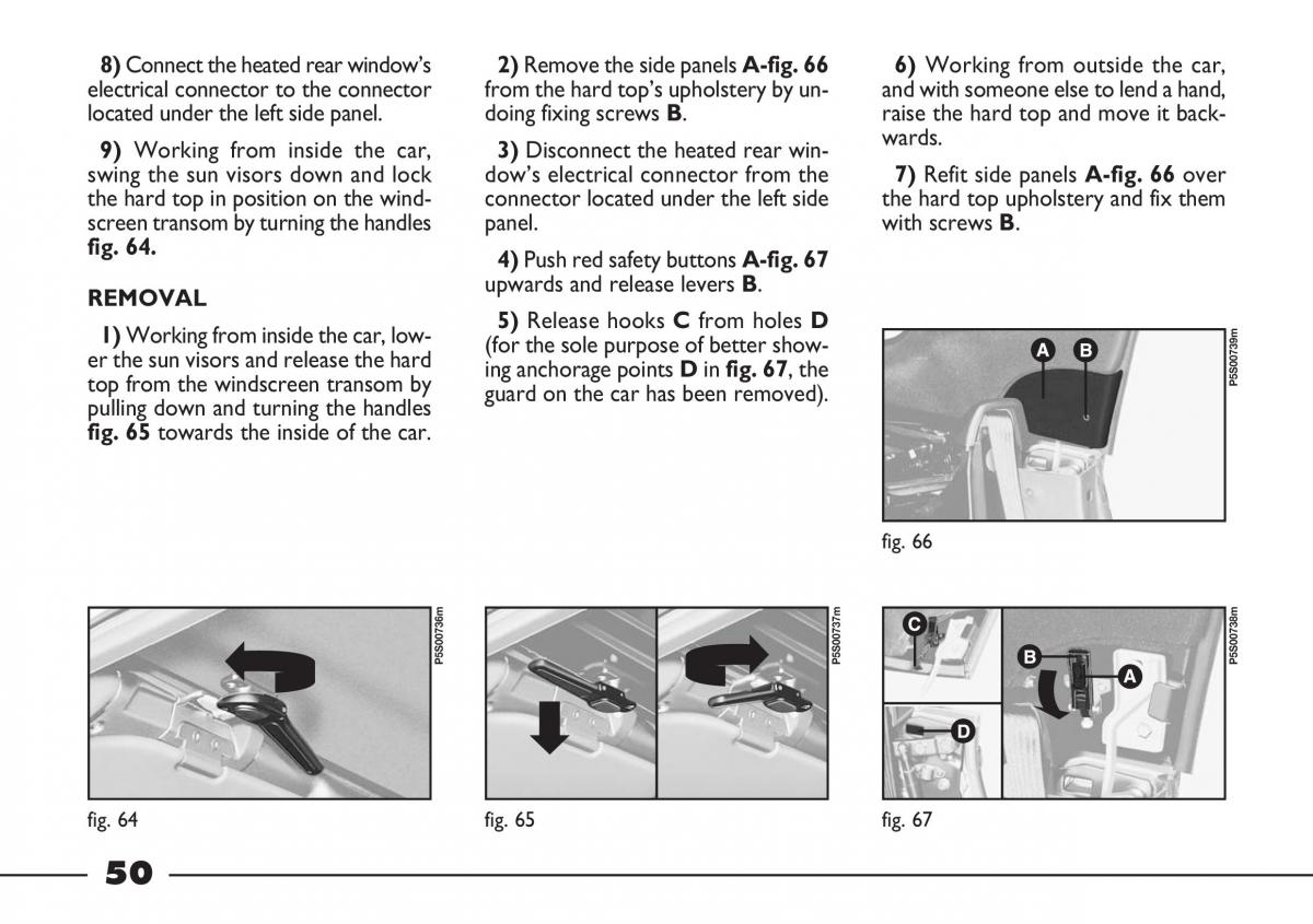 Fiat Barchetta owners manual / page 51