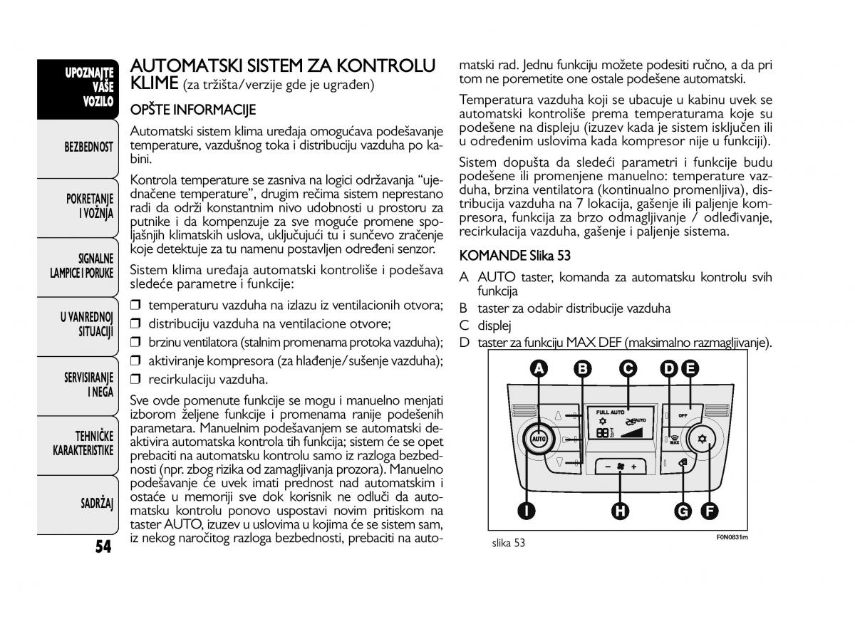 Fiat Ducato III 3 vlasnicko uputstvo / page 58