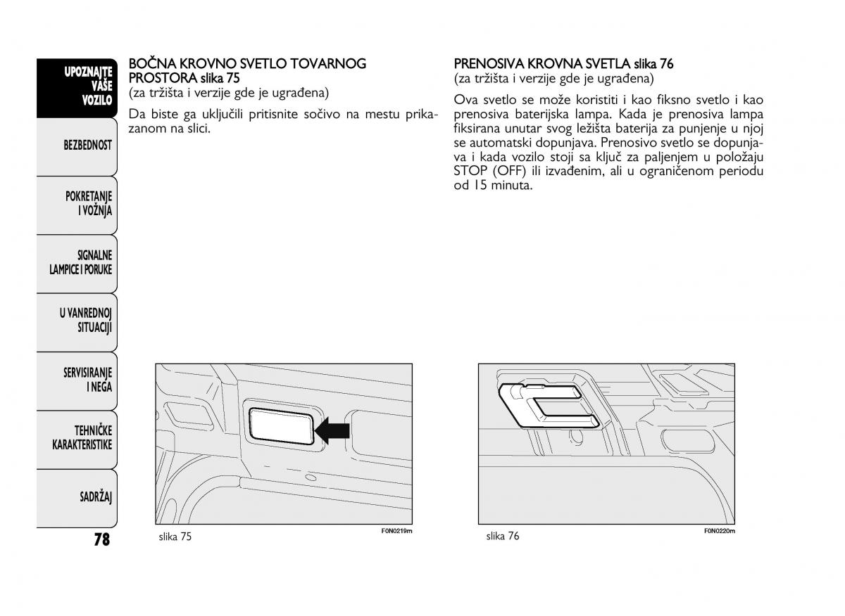 Fiat Ducato III 3 vlasnicko uputstvo / page 82