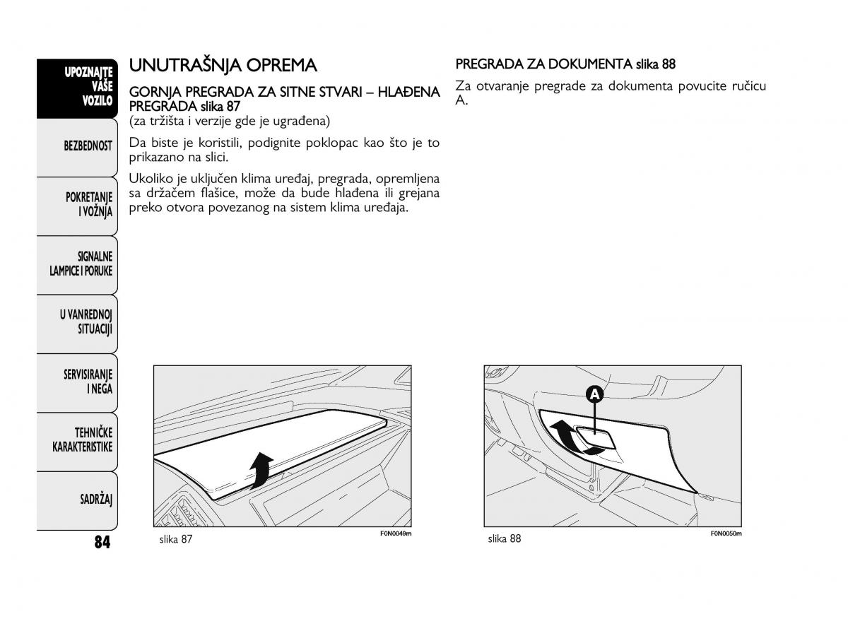 Fiat Ducato III 3 vlasnicko uputstvo / page 88