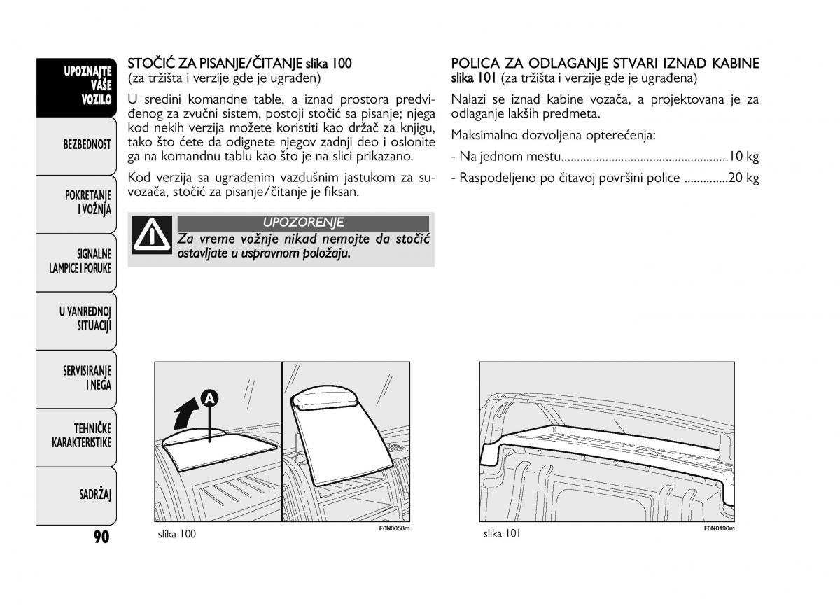 Fiat Ducato III 3 vlasnicko uputstvo / page 94