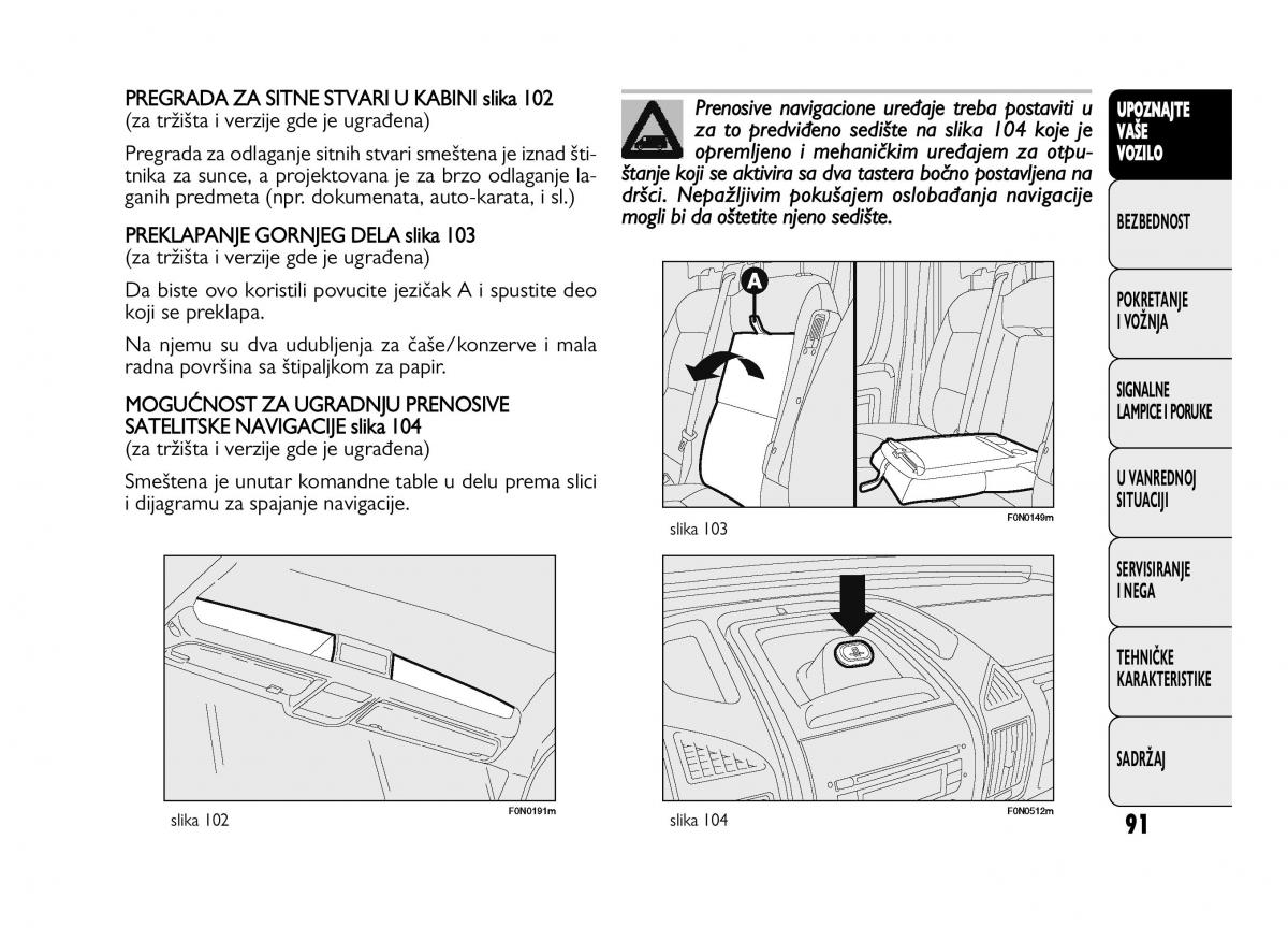 Fiat Ducato III 3 vlasnicko uputstvo / page 95