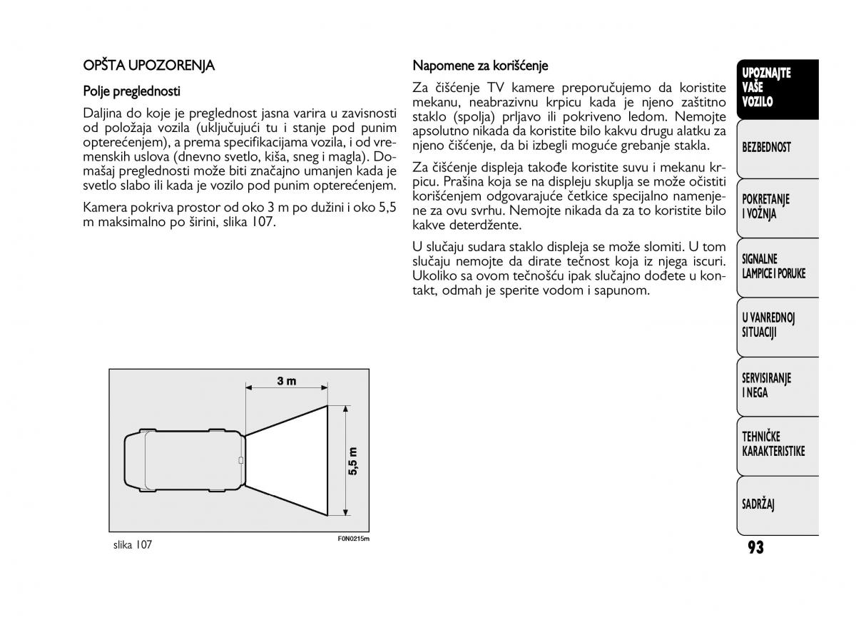 Fiat Ducato III 3 vlasnicko uputstvo / page 97