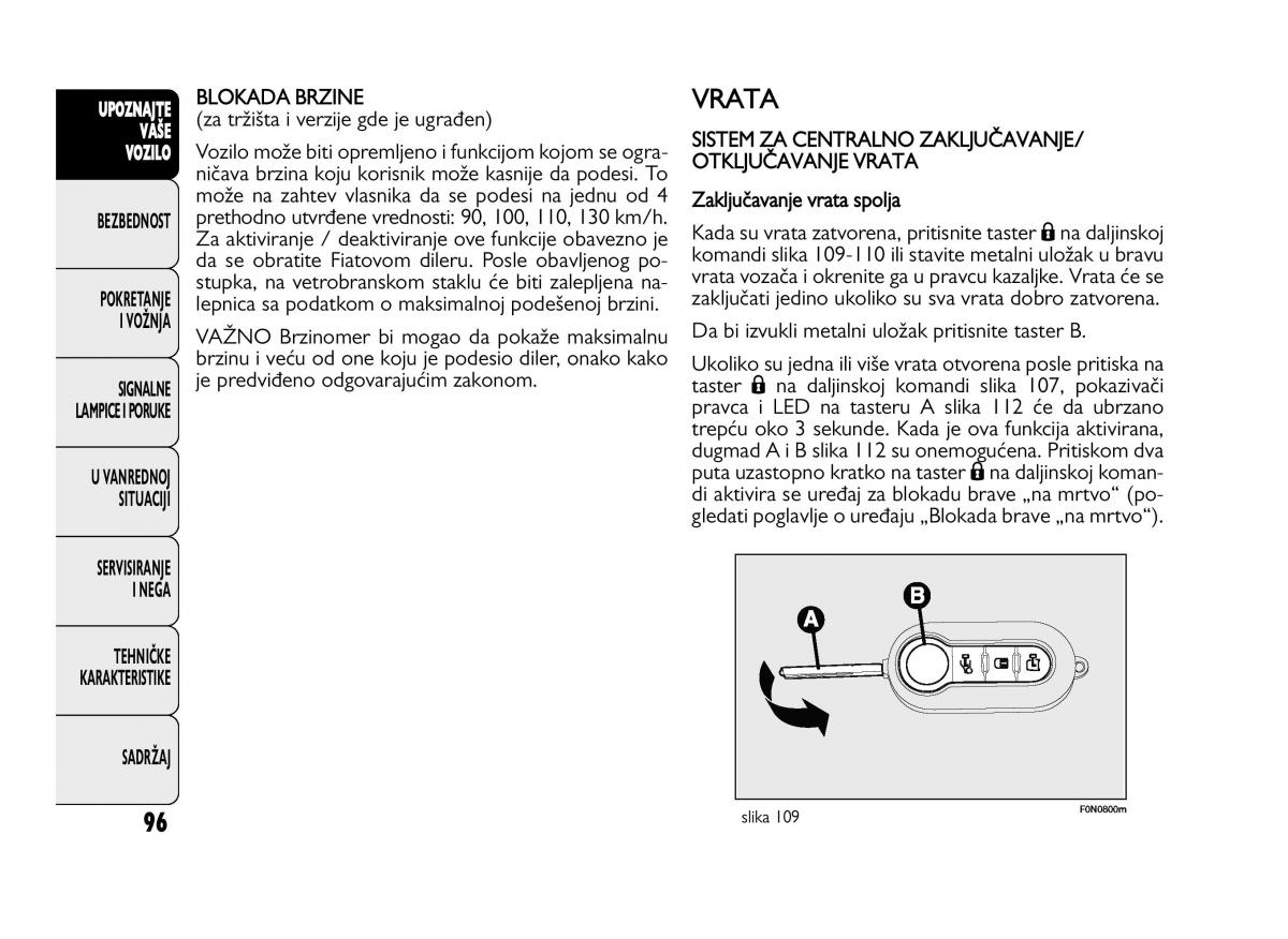 Fiat Ducato III 3 vlasnicko uputstvo / page 100