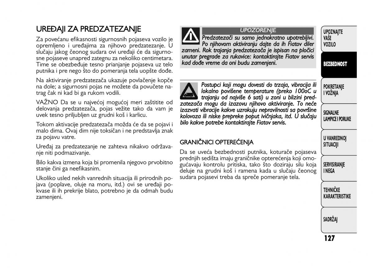 Fiat Ducato III 3 vlasnicko uputstvo / page 131