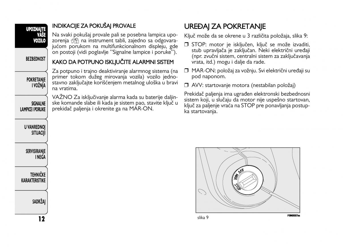 Fiat Ducato III 3 vlasnicko uputstvo / page 16