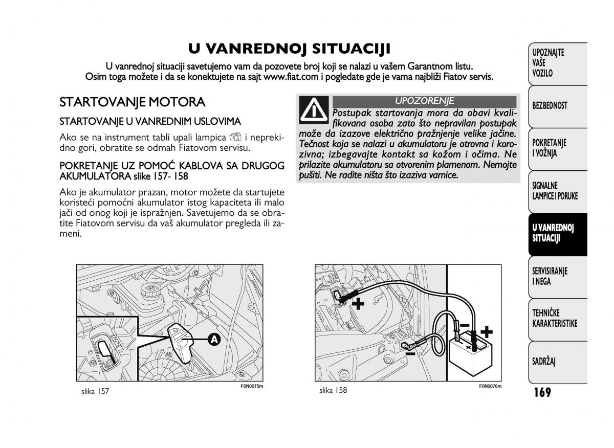 Fiat Ducato III 3 vlasnicko uputstvo / page 173