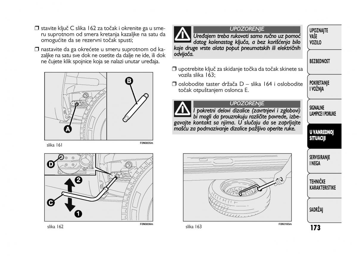 Fiat Ducato III 3 vlasnicko uputstvo / page 177