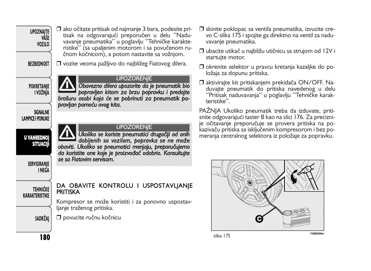 Fiat Ducato III 3 vlasnicko uputstvo / page 184