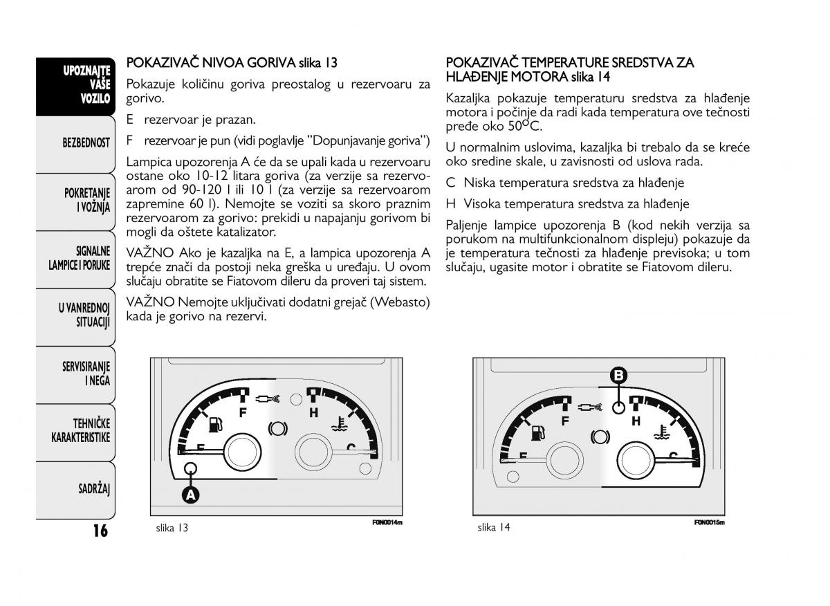 Fiat Ducato III 3 vlasnicko uputstvo / page 20