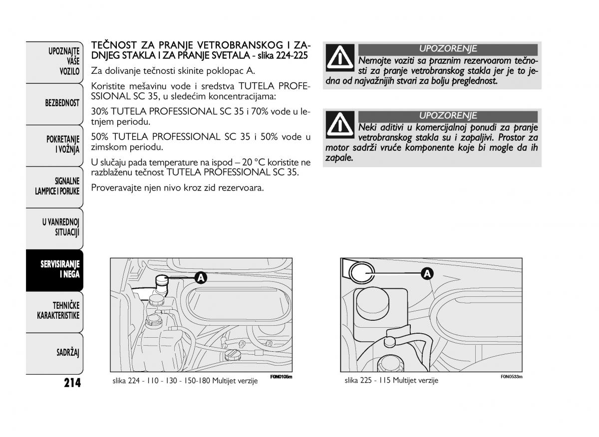 Fiat Ducato III 3 vlasnicko uputstvo / page 218