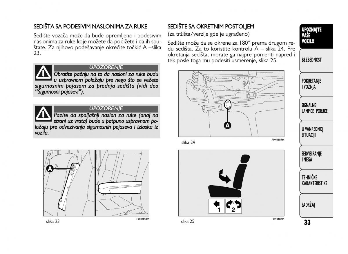 Fiat Ducato III 3 vlasnicko uputstvo / page 37