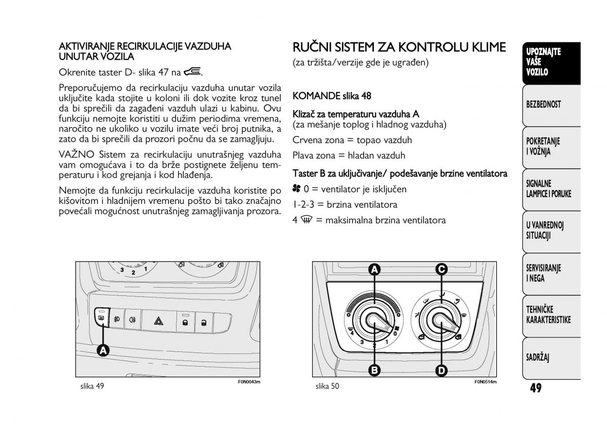 Fiat Ducato III 3 vlasnicko uputstvo / page 53