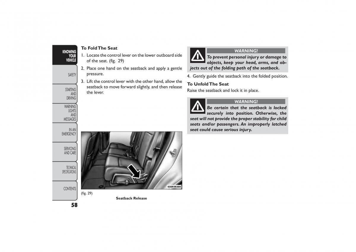 Fiat Freemont owners manual / page 64