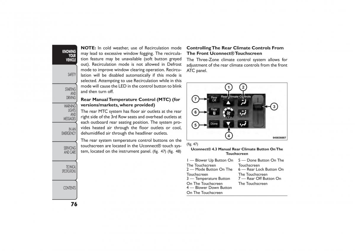 Fiat Freemont owners manual / page 82