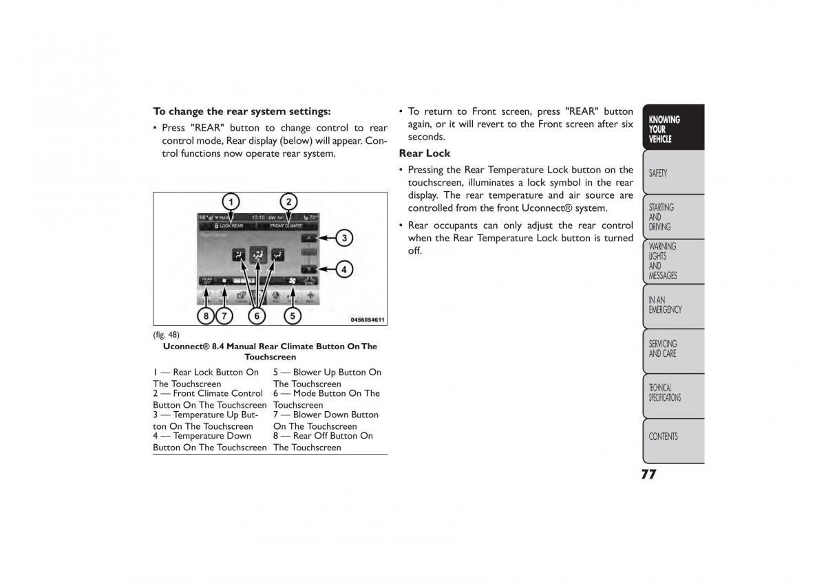 Fiat Freemont owners manual / page 83