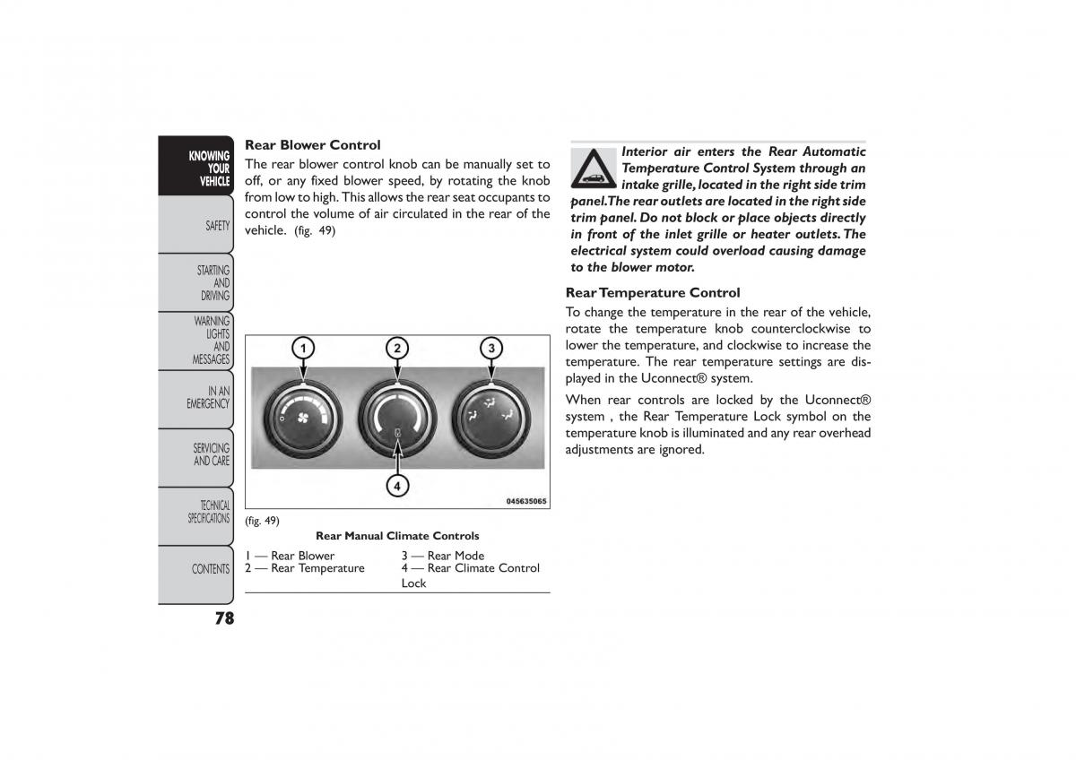 Fiat Freemont owners manual / page 84