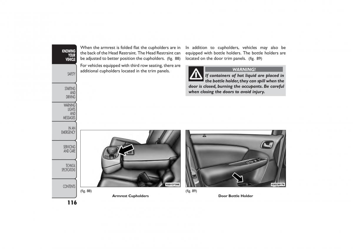 Fiat Freemont owners manual / page 122