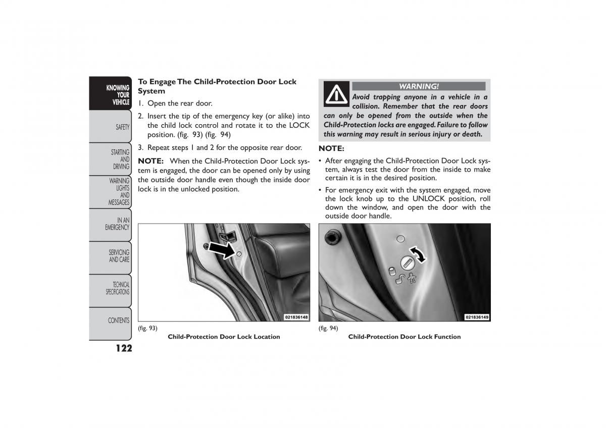 Fiat Freemont owners manual / page 128