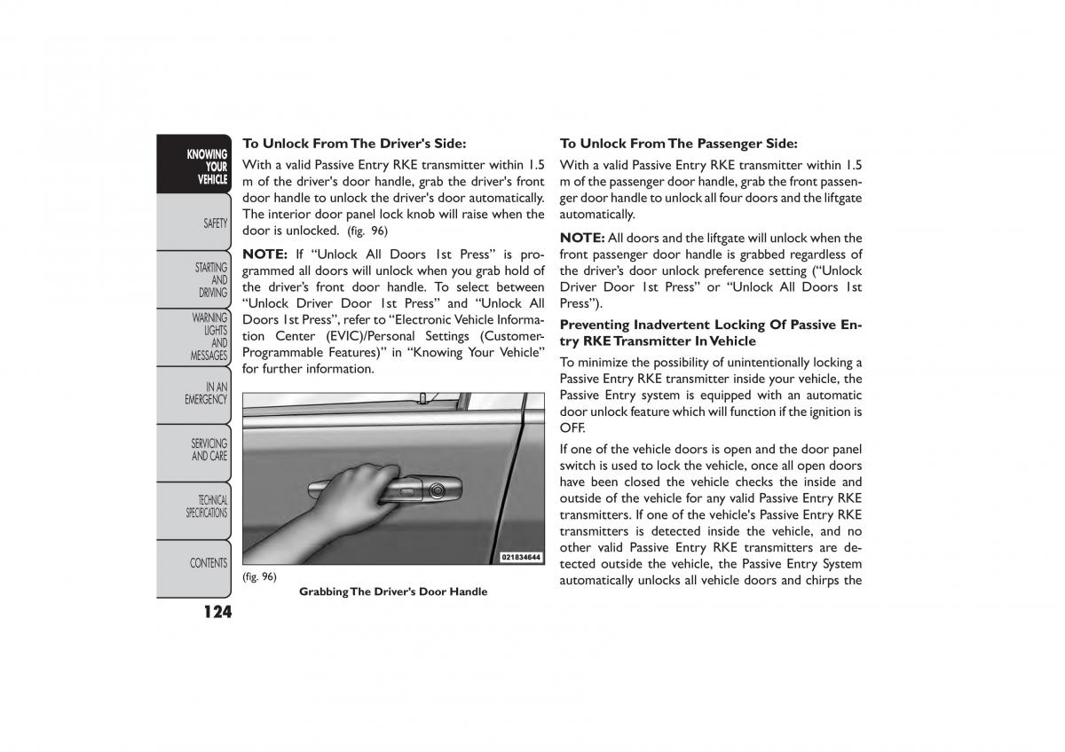 Fiat Freemont owners manual / page 130