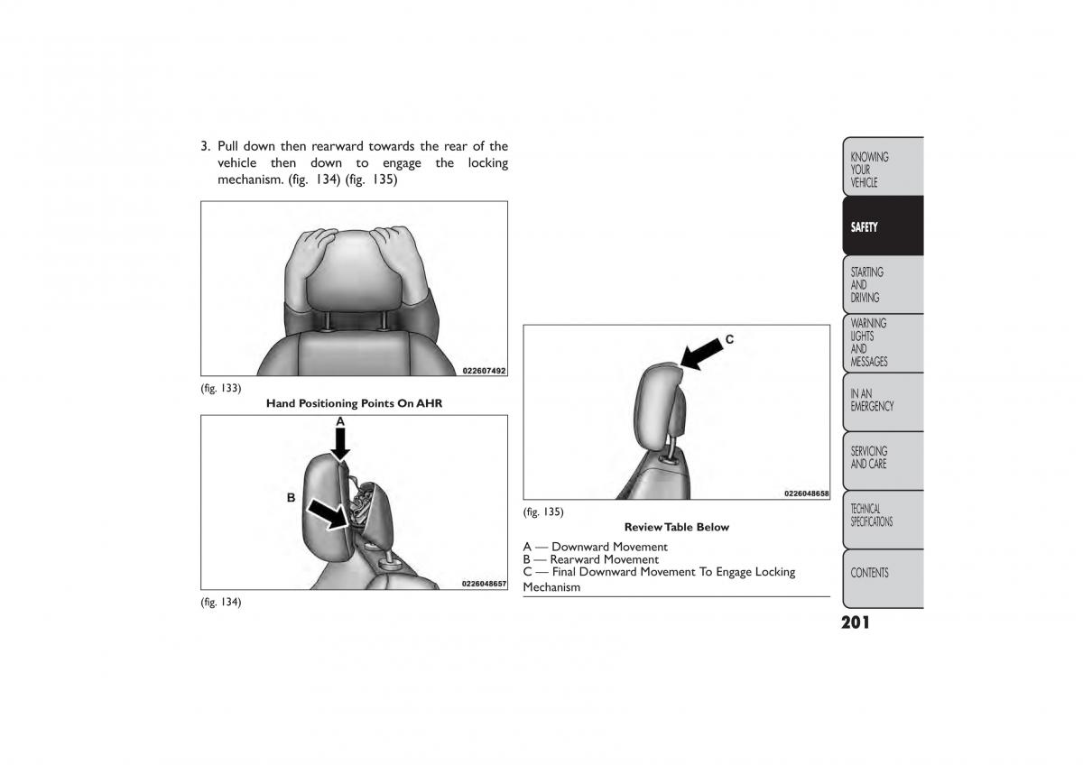 Fiat Freemont owners manual / page 207