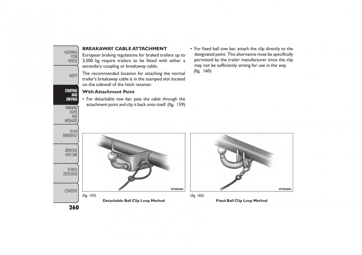 Fiat Freemont owners manual / page 266