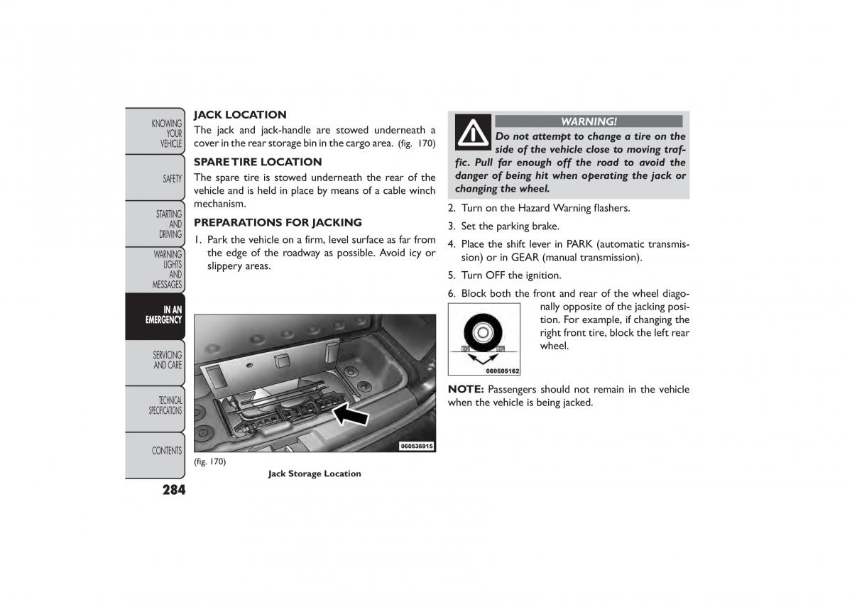 Fiat Freemont owners manual / page 290