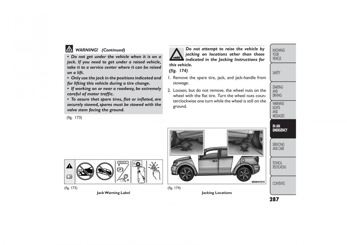 Fiat Freemont owners manual / page 293