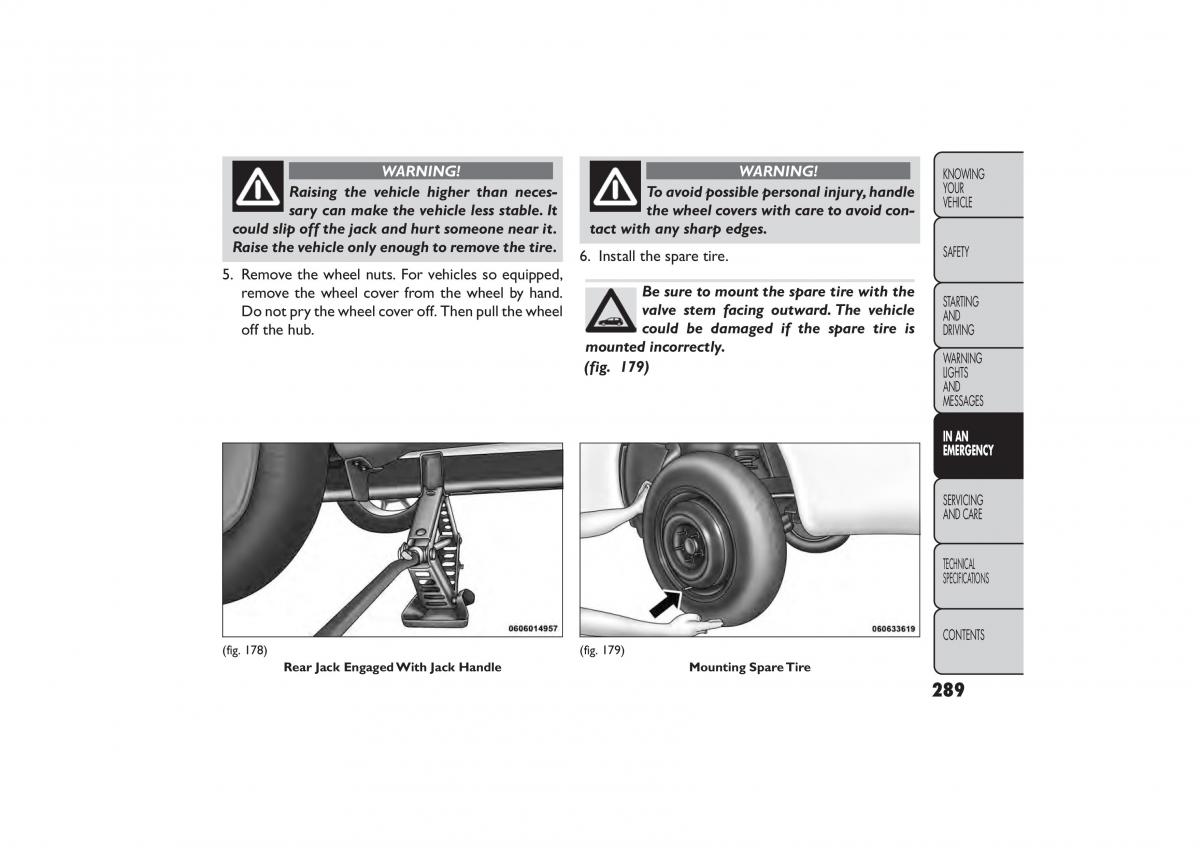 Fiat Freemont owners manual / page 295