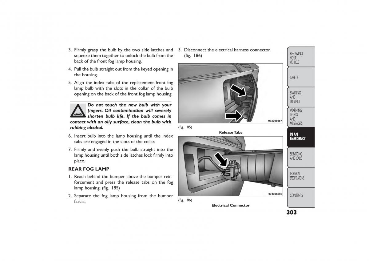 Fiat Freemont owners manual / page 309