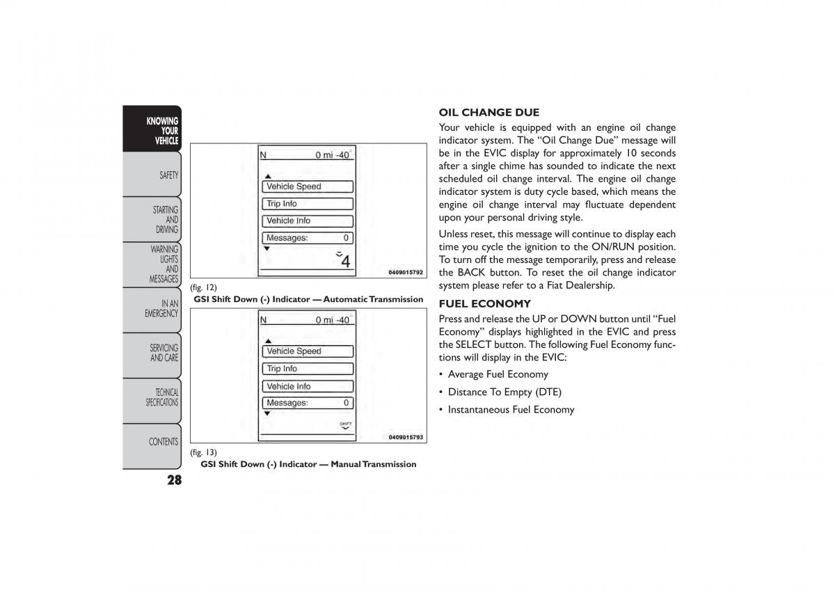 Fiat Freemont owners manual / page 34