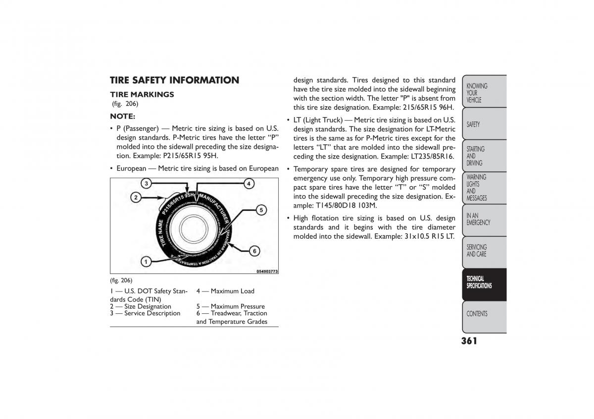 Fiat Freemont owners manual / page 367