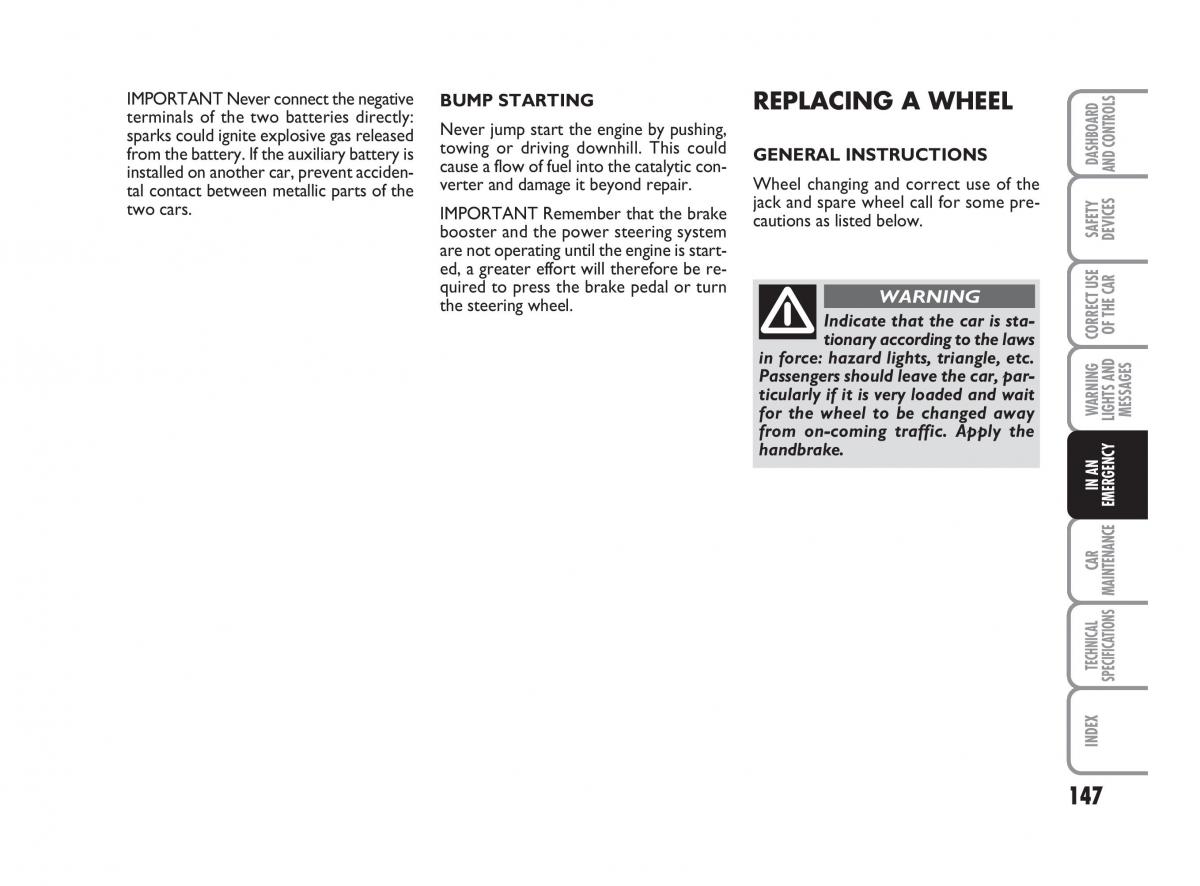 Fiat Linea owners manual / page 148