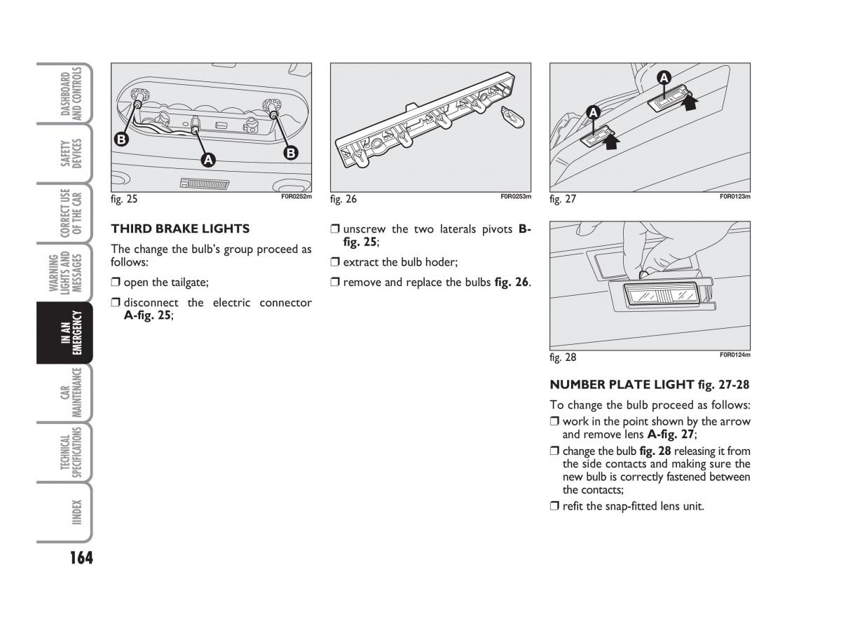 Fiat Linea owners manual / page 165