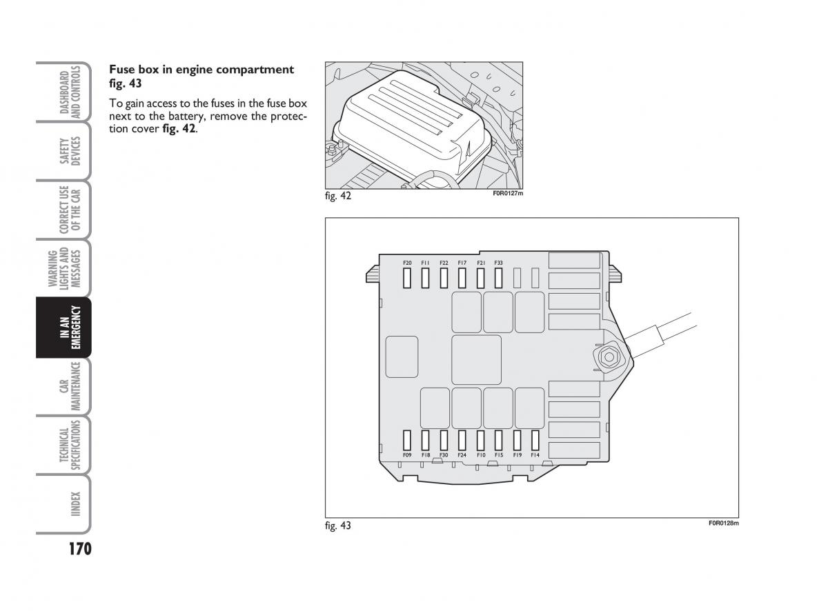 Fiat Linea owners manual / page 171