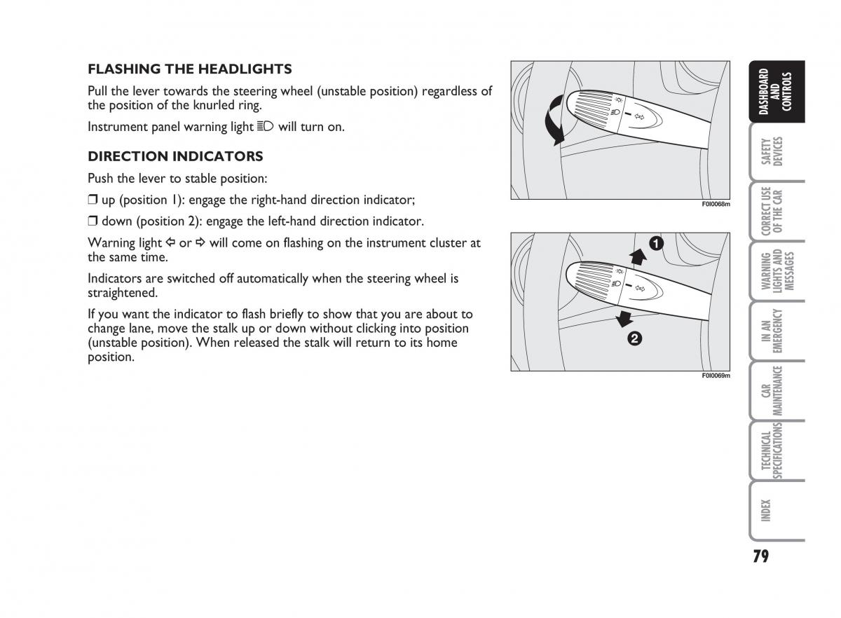 Fiat Punto II 2 owners manual / page 80