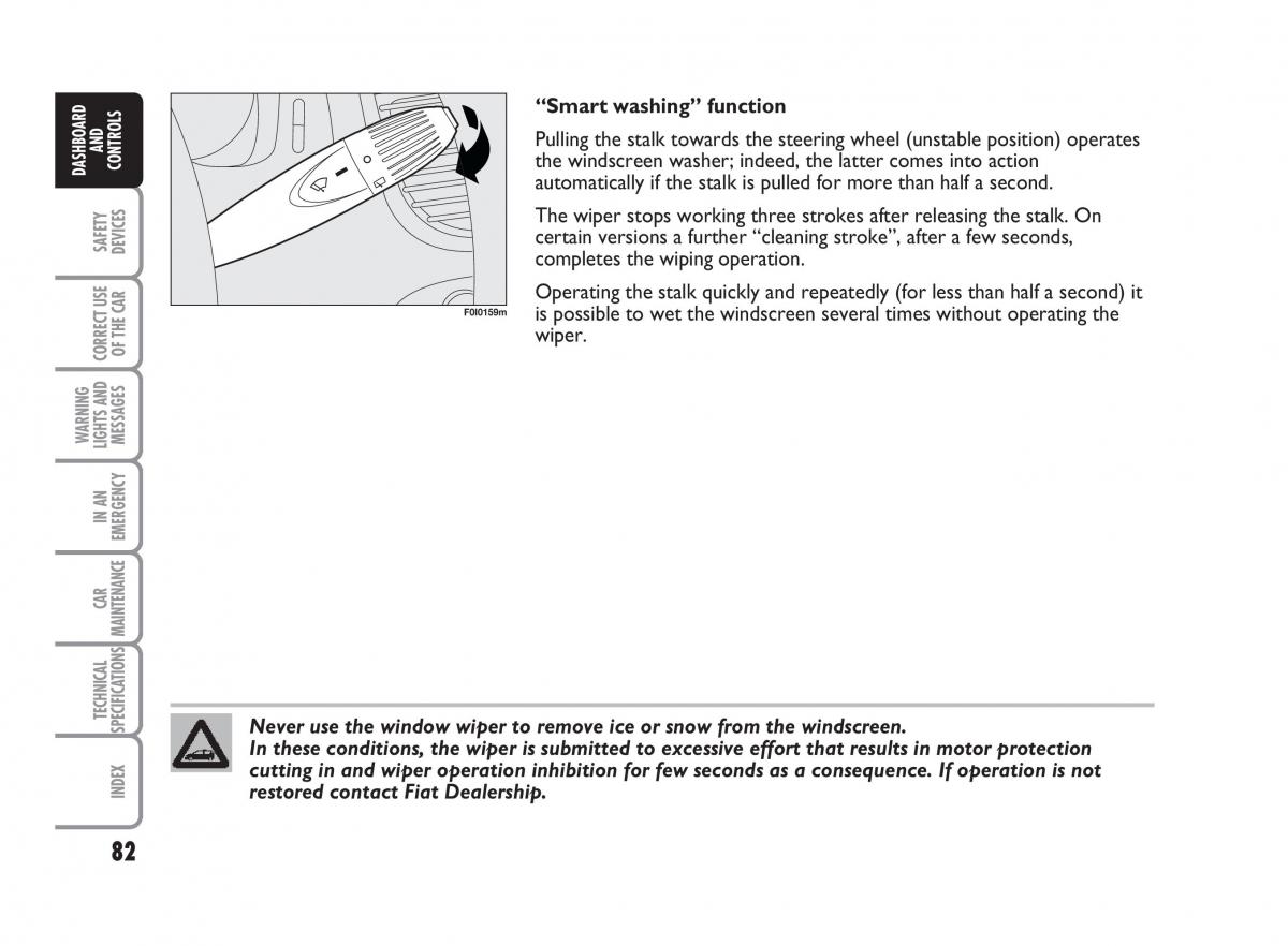 Fiat Punto II 2 owners manual / page 83