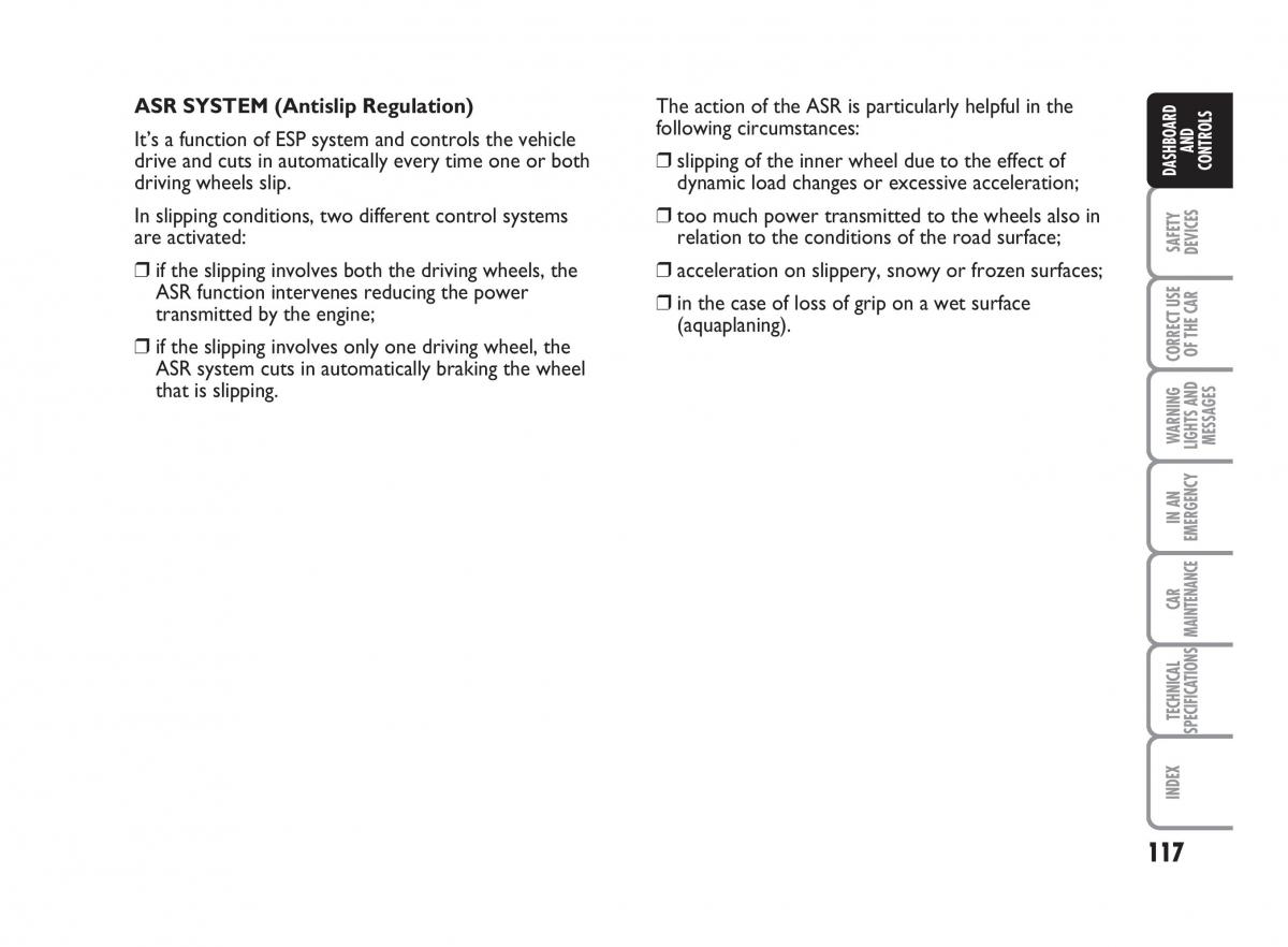 Fiat Punto II 2 owners manual / page 118