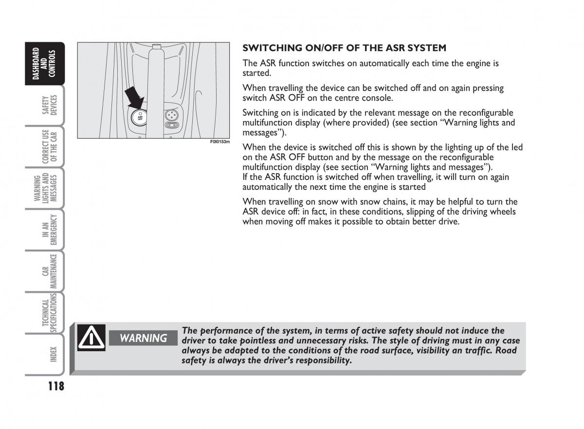 Fiat Punto II 2 owners manual / page 119