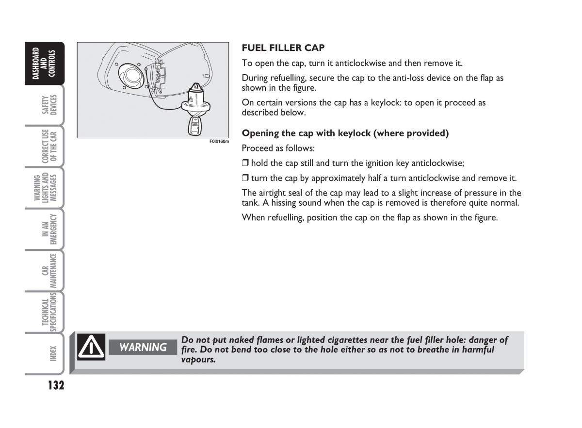 Fiat Punto II 2 owners manual / page 133