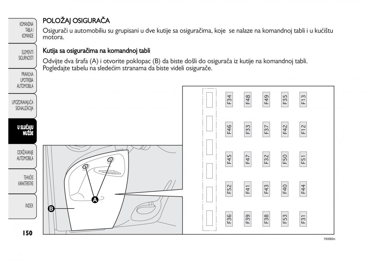 Fiat Punto II 2 vlasnicko uputstvo / page 151