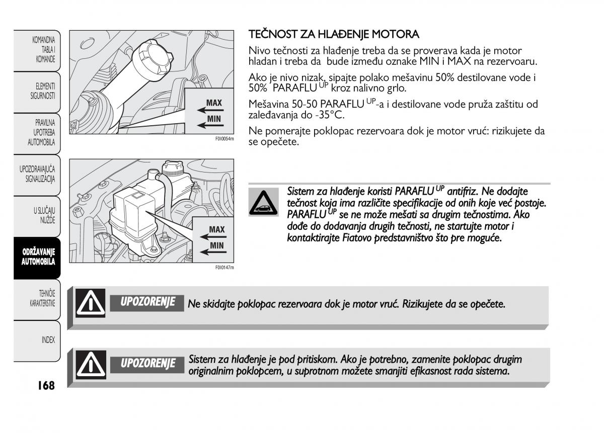 Fiat Punto II 2 vlasnicko uputstvo / page 169