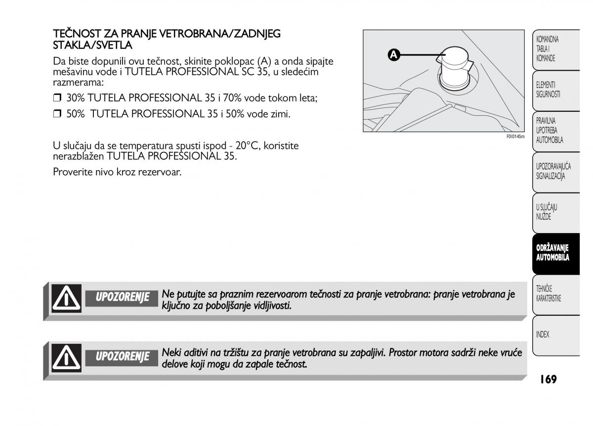 Fiat Punto II 2 vlasnicko uputstvo / page 170