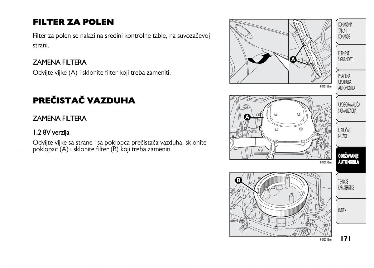 Fiat Punto II 2 vlasnicko uputstvo / page 172