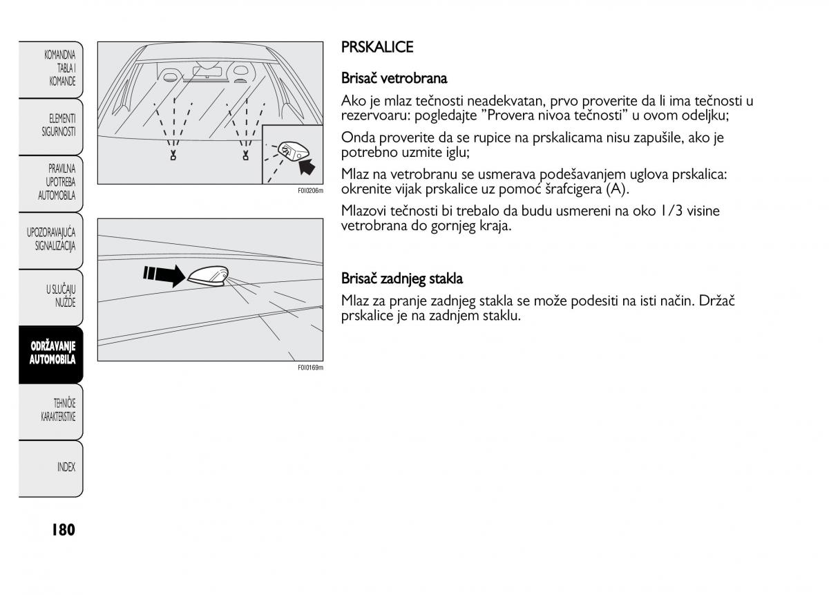 Fiat Punto II 2 vlasnicko uputstvo / page 181